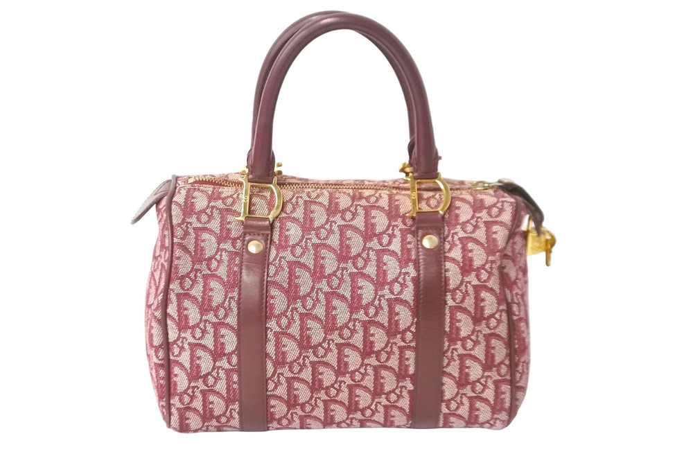 Christian Dior Speedy Boston bag Trotter red jacquard